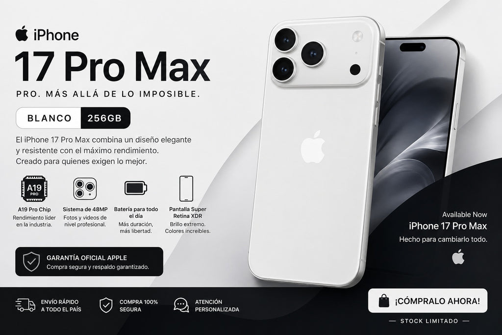 iPhone 17 Pro Max 256GB - Nuevo en Caja LL/A